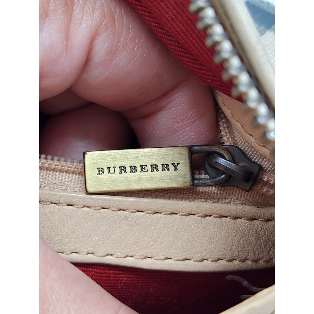 Burberry Beige and Black Check Crossbody Bag - Picture 11 of 15